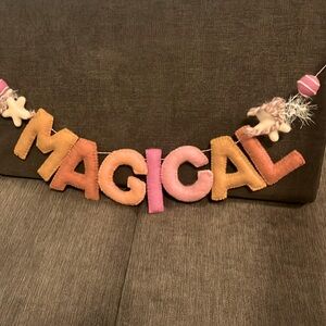 Handmade felt sign